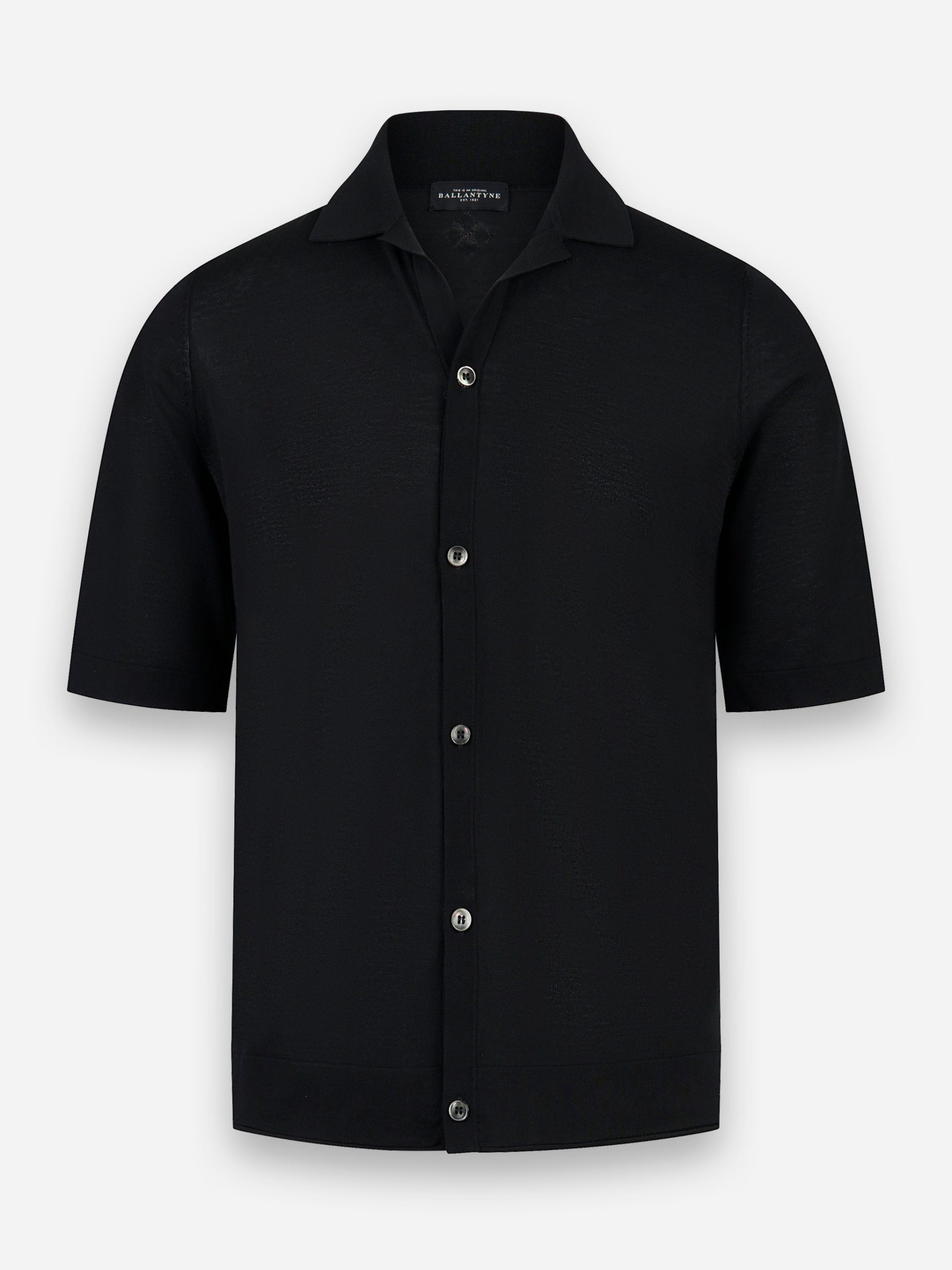 Polo bowling in cotone Nero