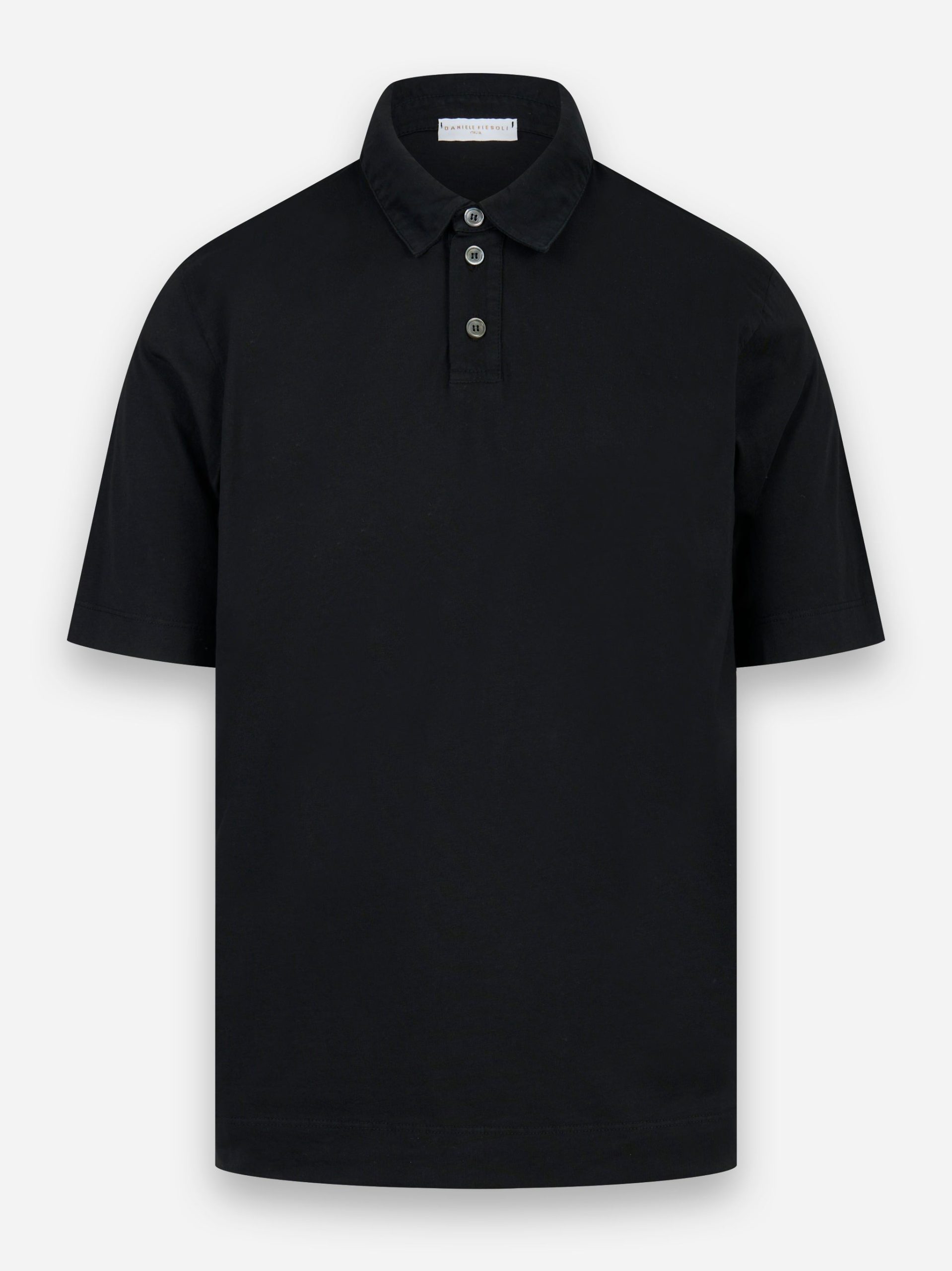 Polo manica corta slim Nero