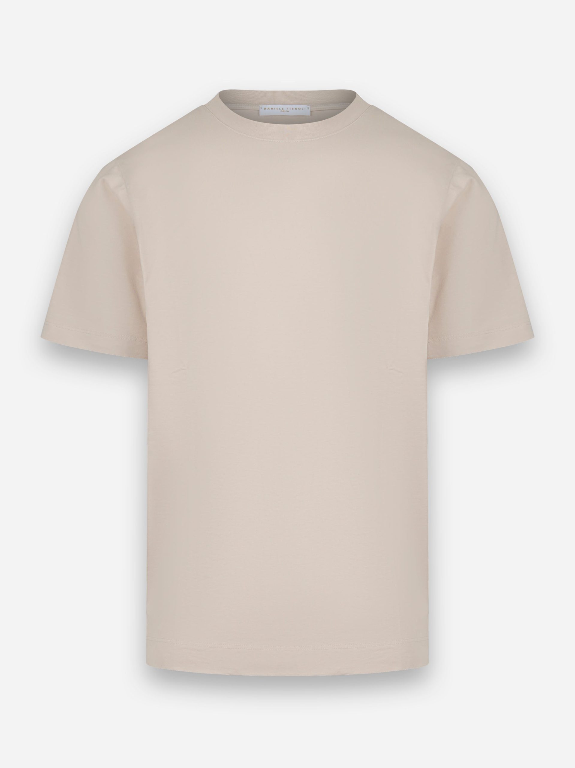 T-shirt girocollo slim Beige