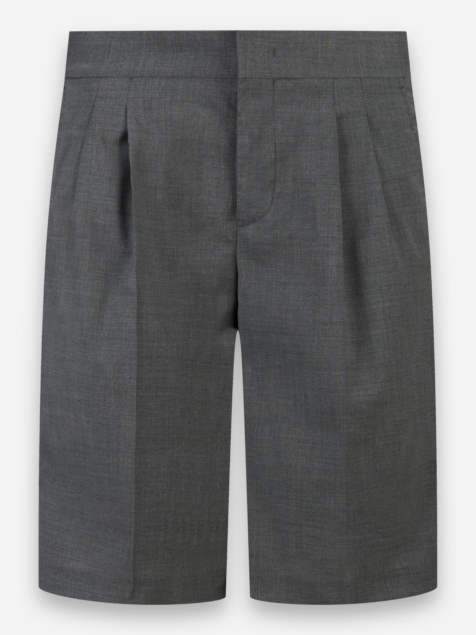 Shorts loose in lana Grigio