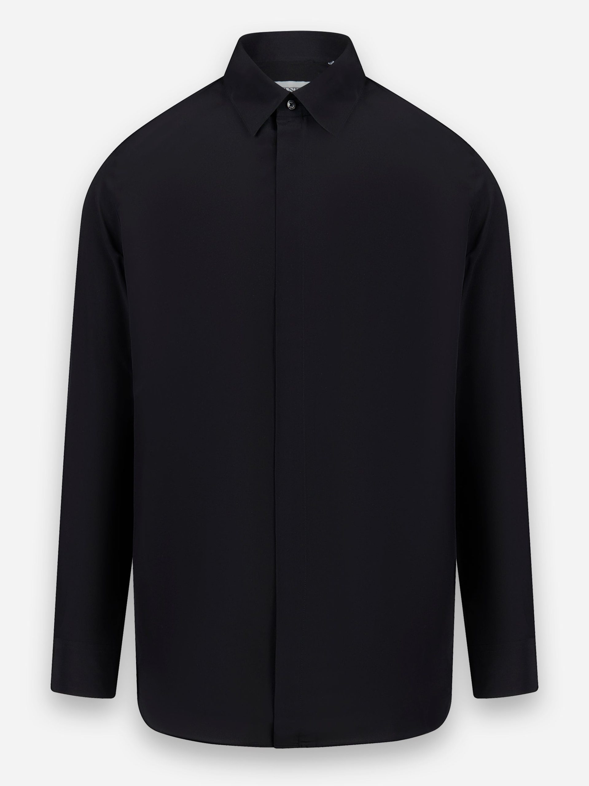Camica in seta Nero