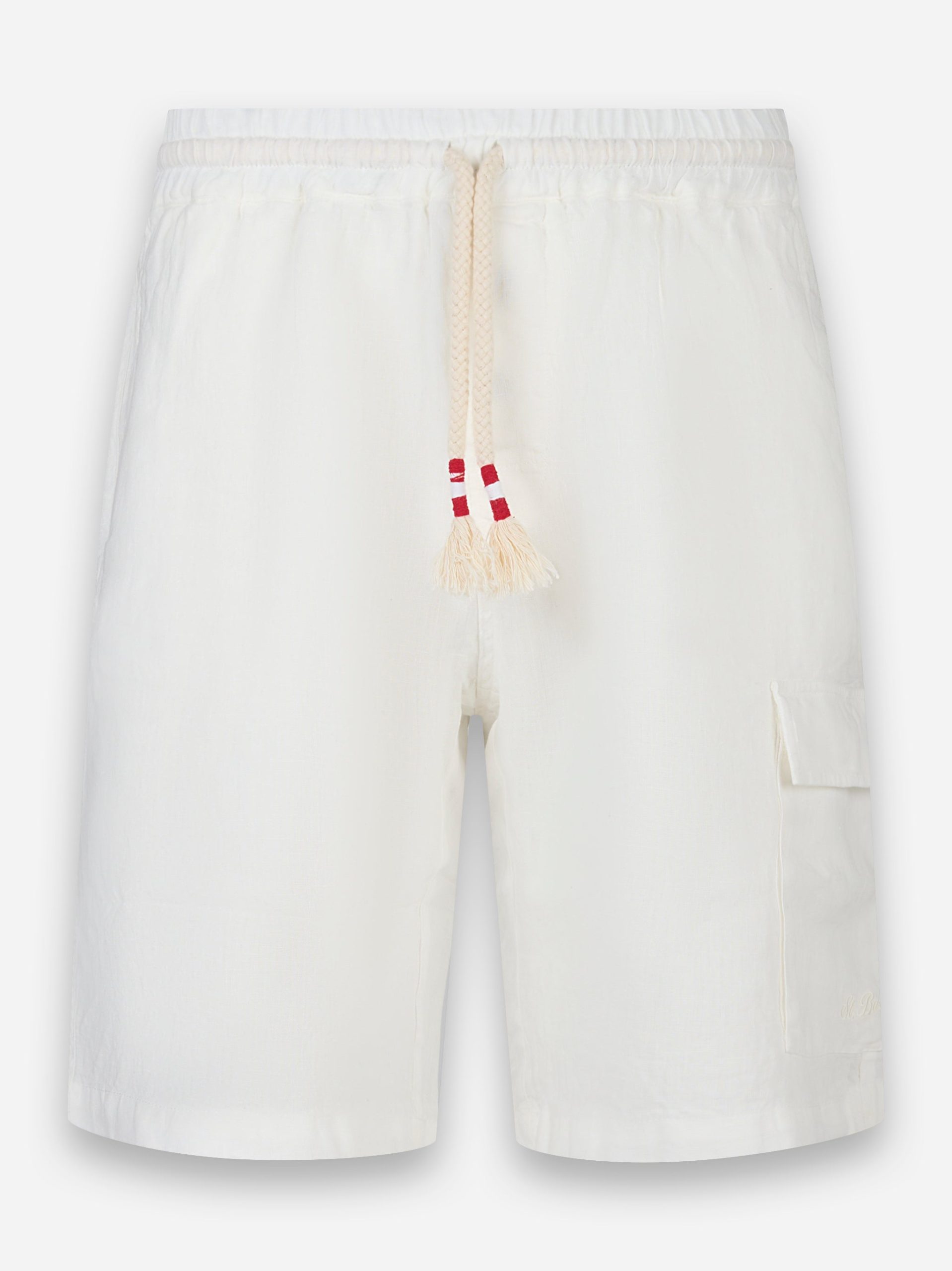 Shorts Marseille in lino Bianco