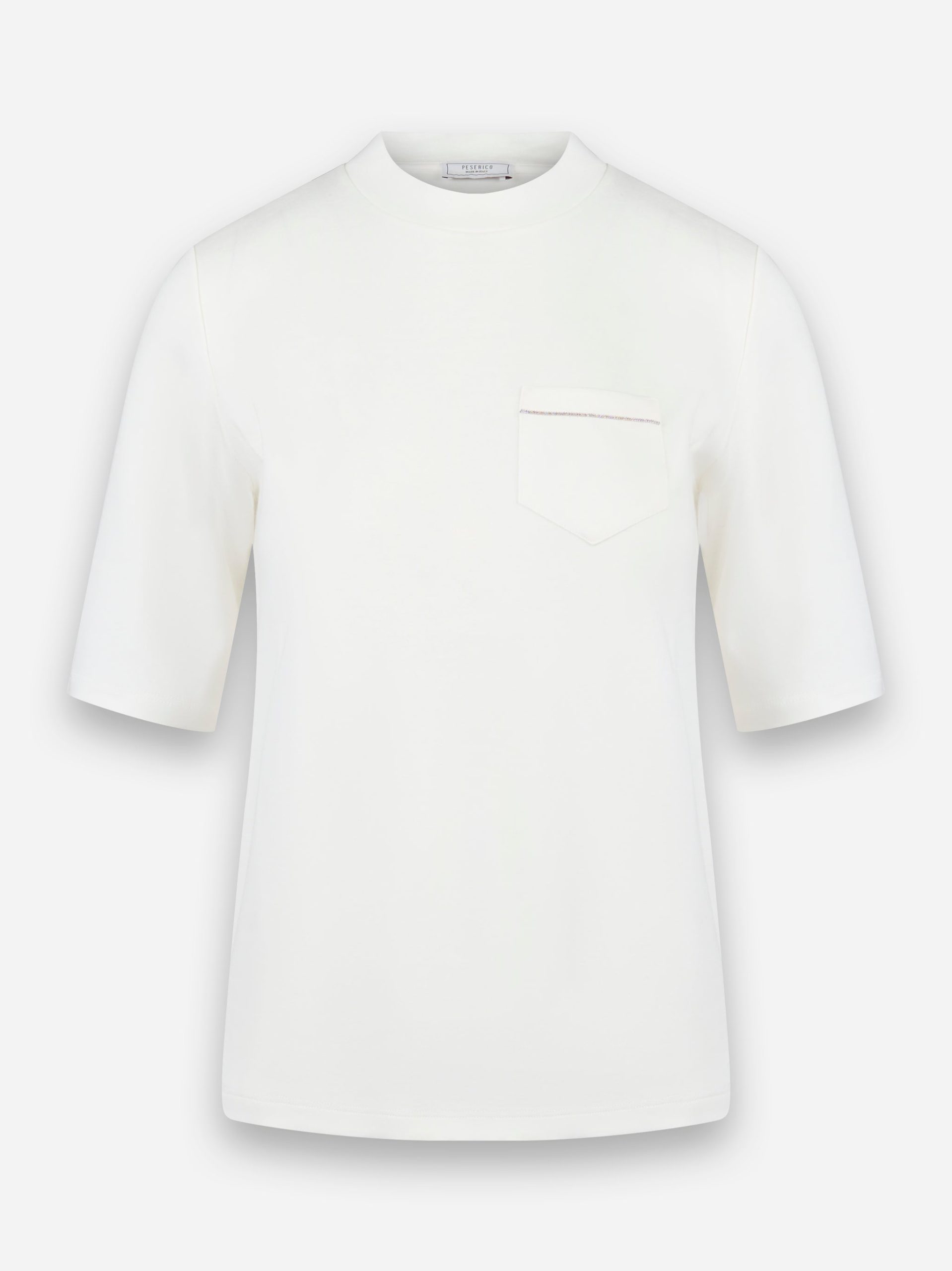 T-shirt legegto jersey doppio in cotone tecnico Bianco