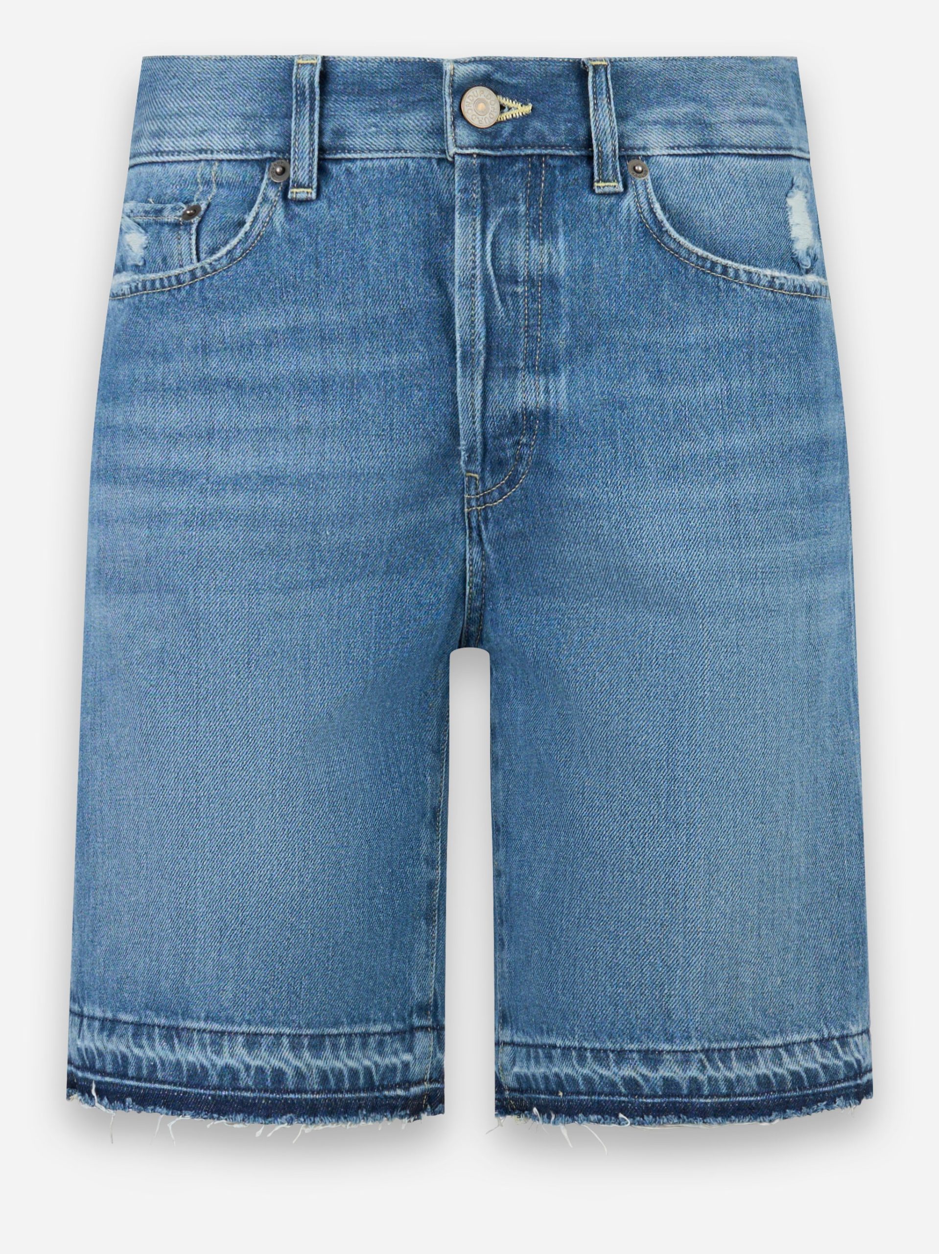 Shorts Dade in denim con dettagli used Blu