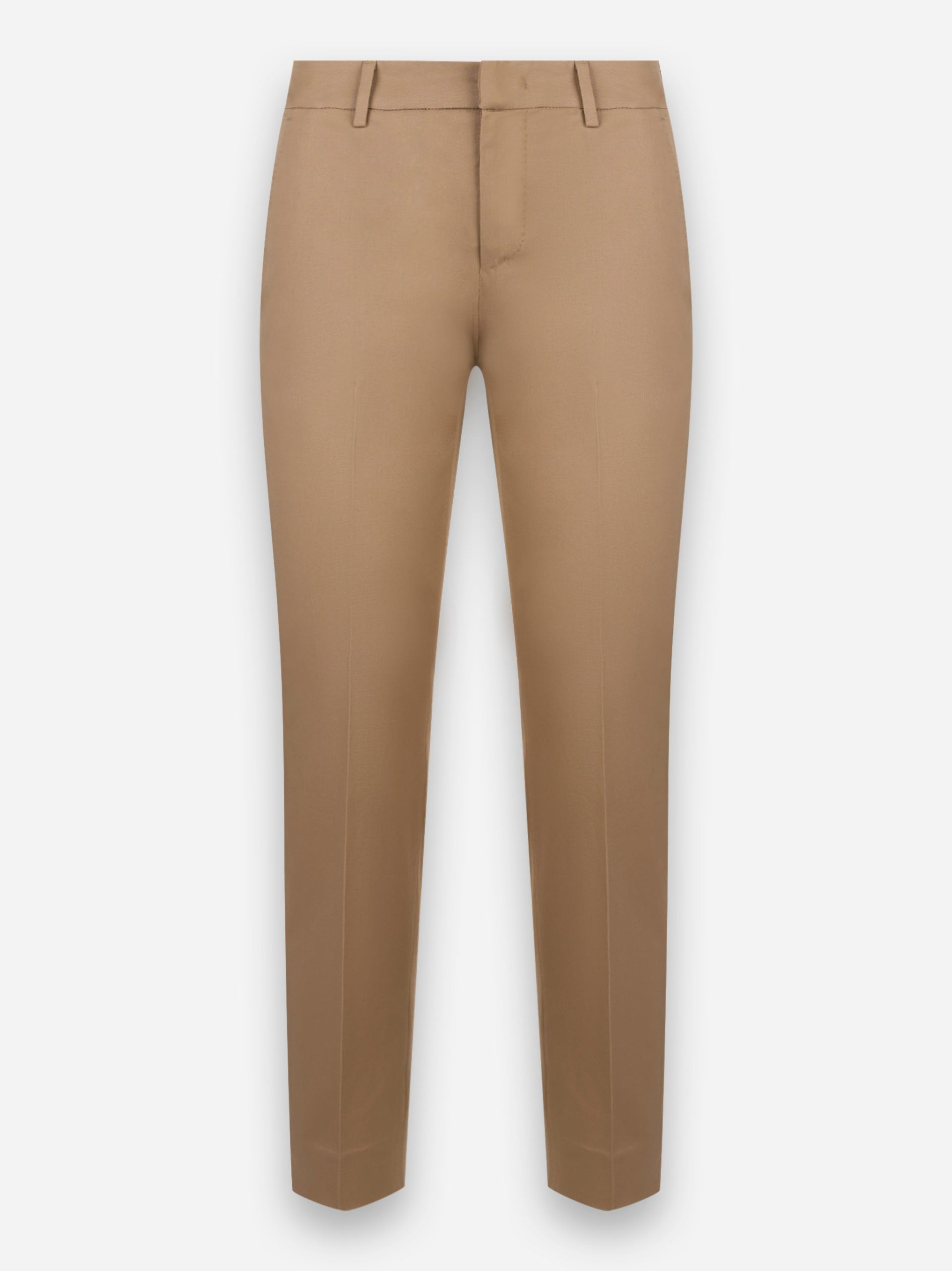 Pantalone New York in cotone stretch slim fit Beige