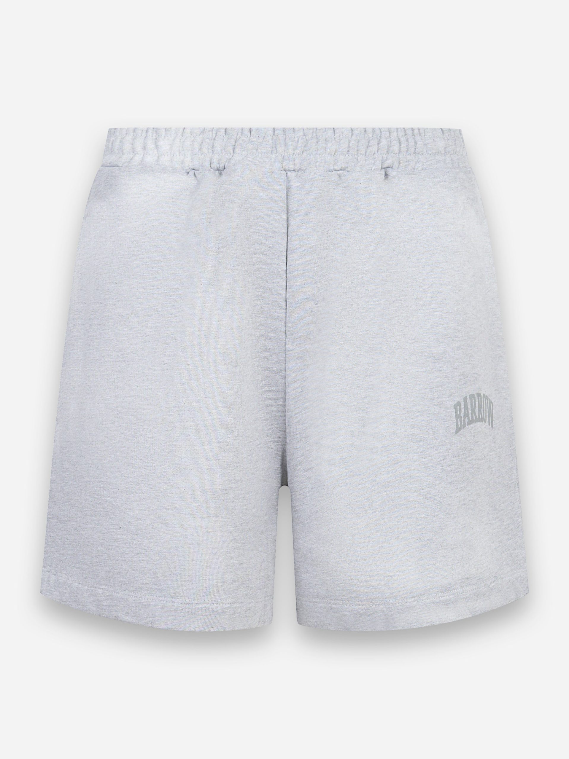 Shorts in jersey con logo Grigio