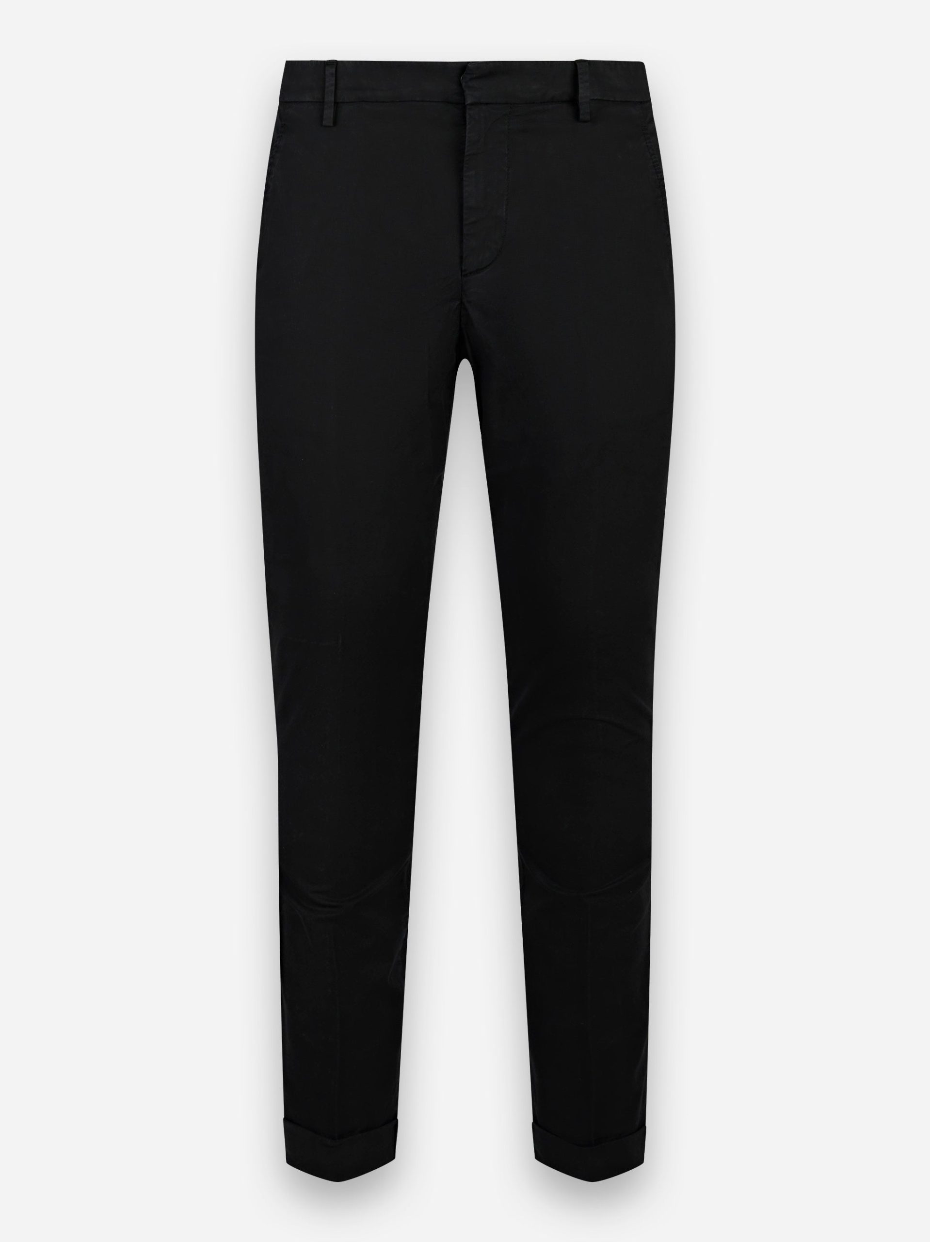 Pantalone skinny fit in cotone stretch Gaubert Nero