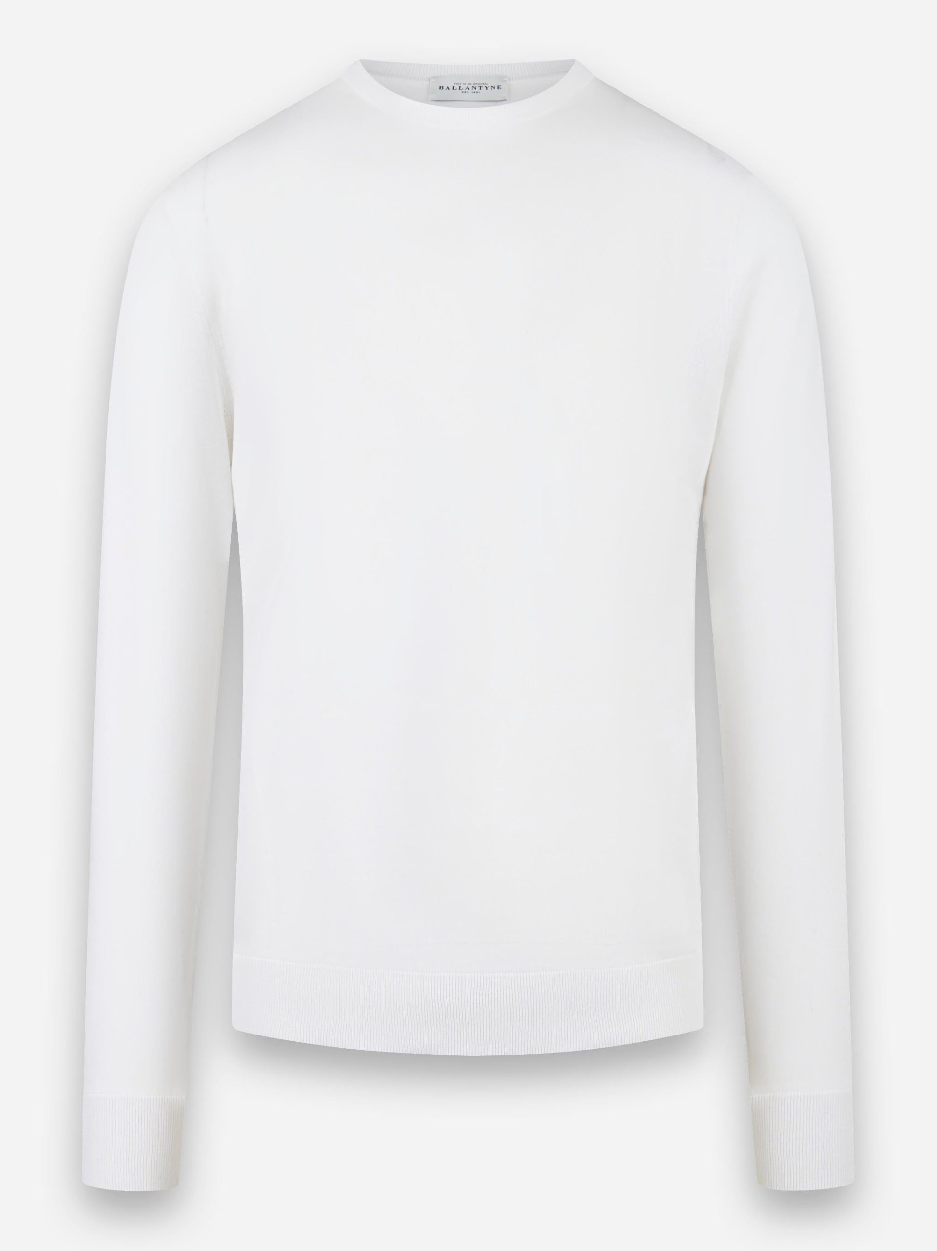 Maglia manica lunga in cotone Bianco