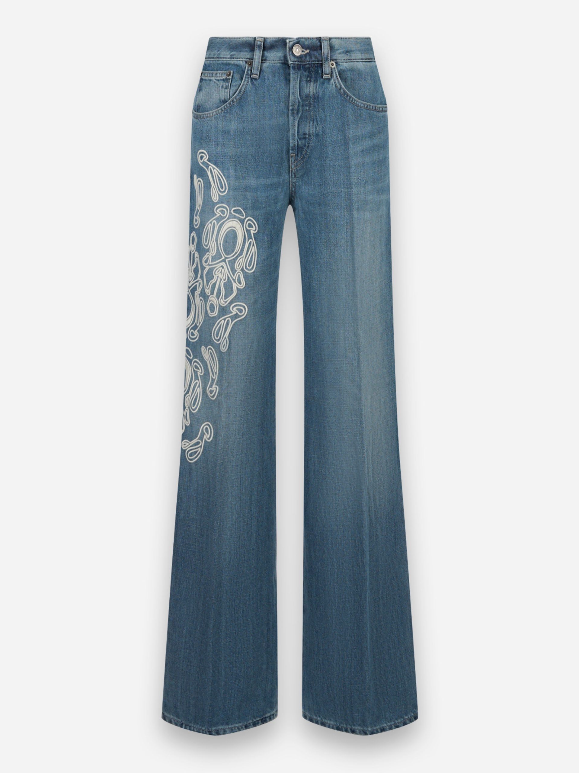 Jeans Jacklyn ricamo Blu