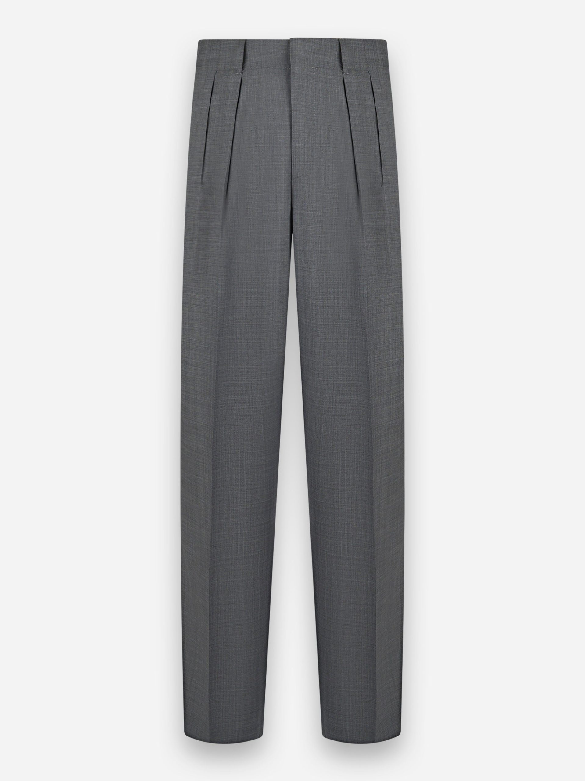 Pantalone Wide loose fit in lana light Grigio