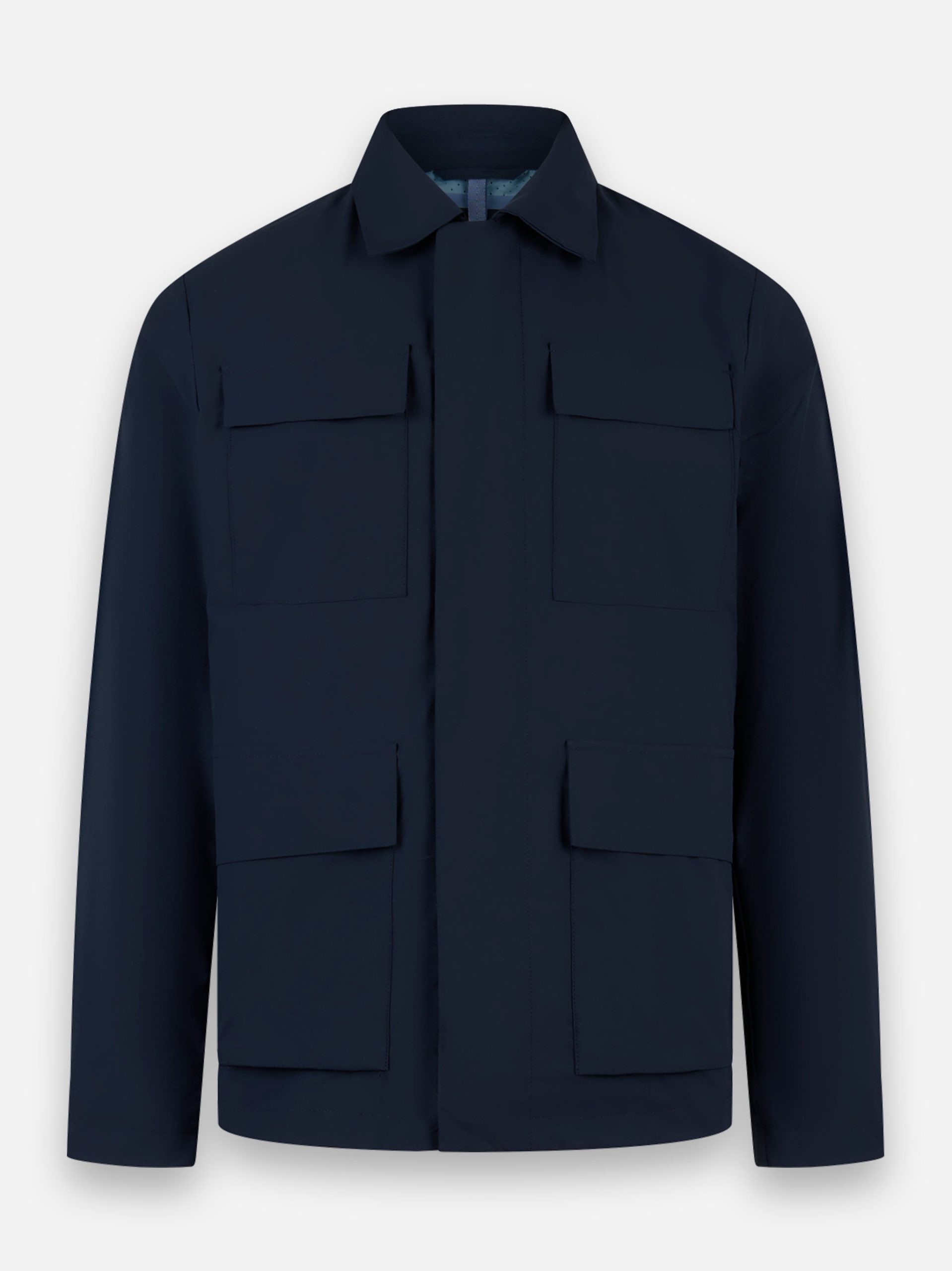 Field Jacket in tessuto tecnico Kasugai Blu