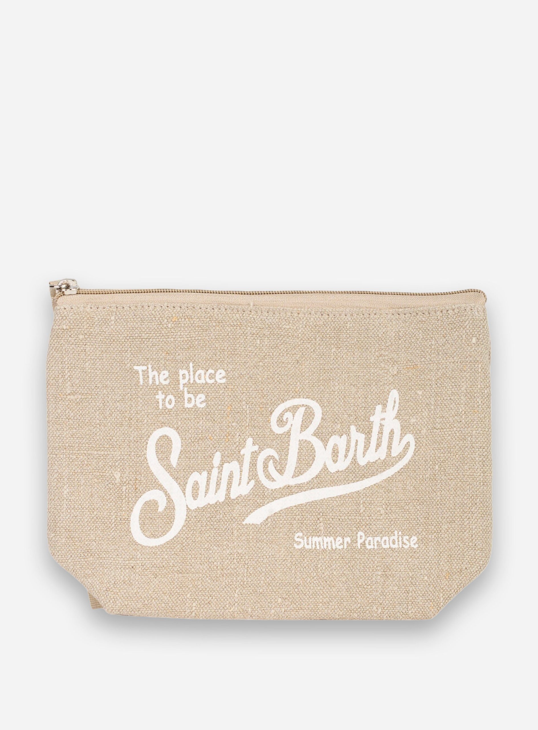 Pochette Aline in linno Beige