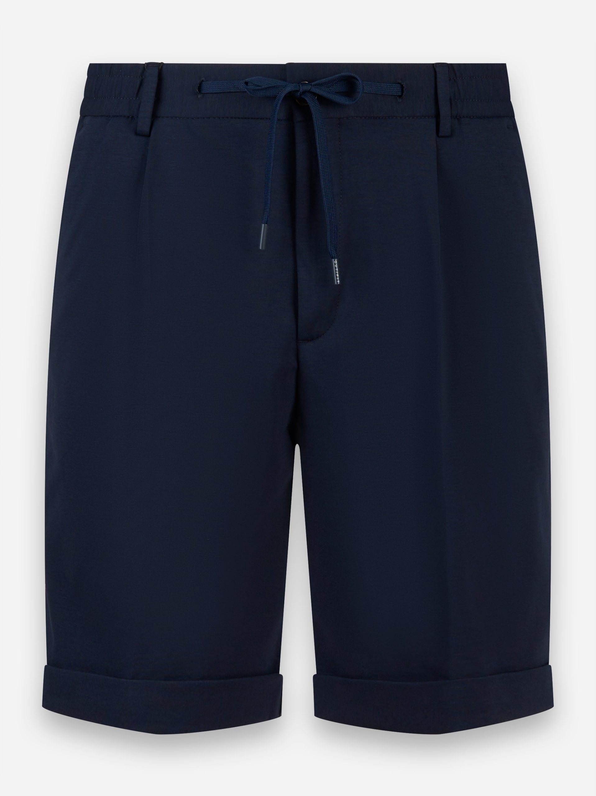 Shorts in jersey di cotone con elastico in vita Blu