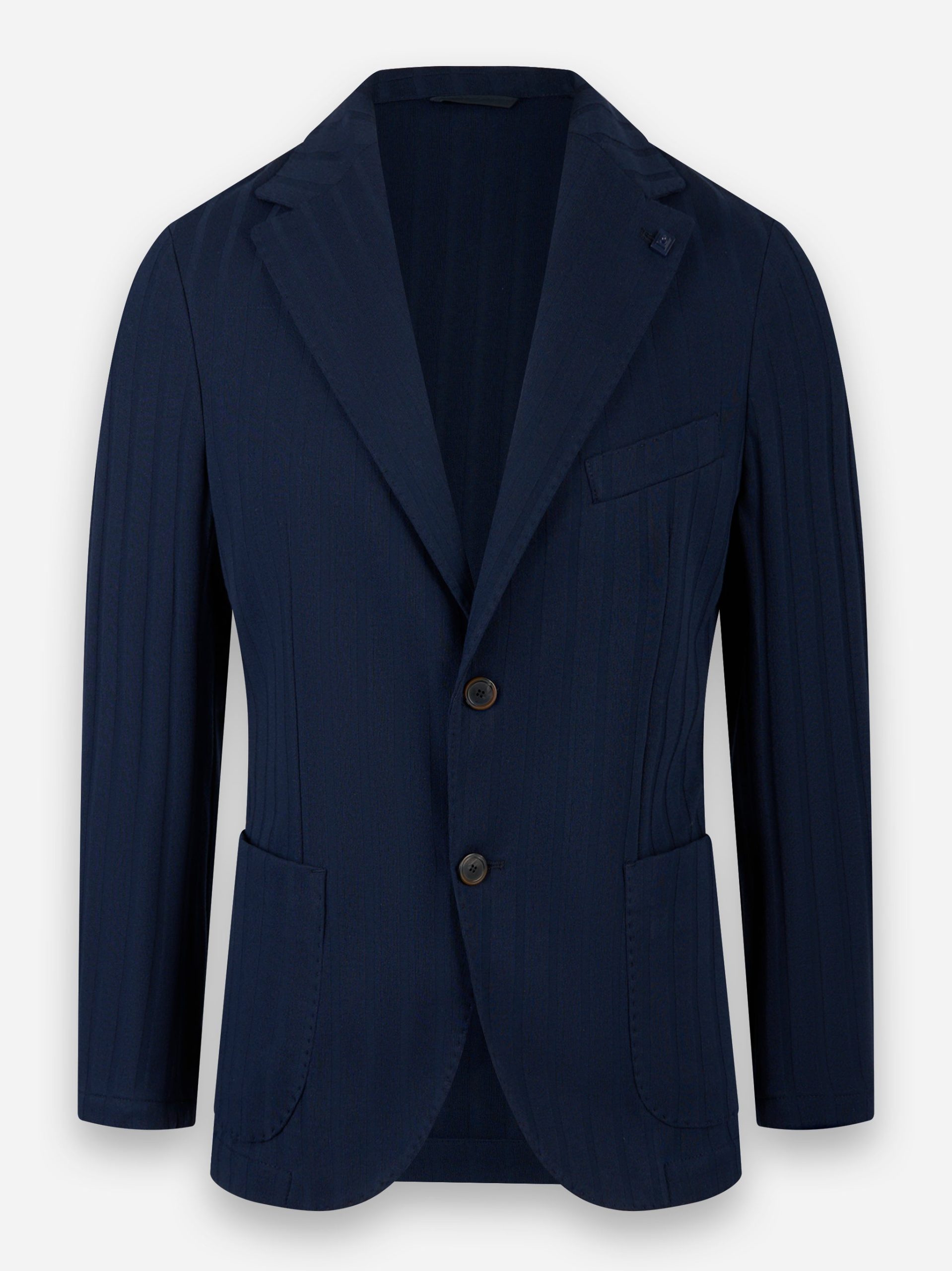 Blazer in jesery di cotone Blu