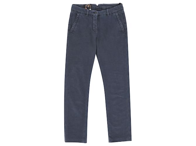 Jeans alla caviglia Loro Piana Hidalgo in denim di cotone blu scuro Blu navy