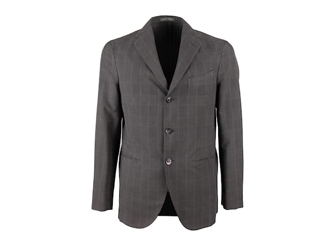 Giacca a quadri Boglioli Marrone