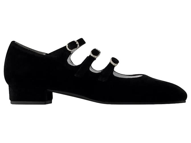 Ariana Ballerine - Carel - Velluto - Nero