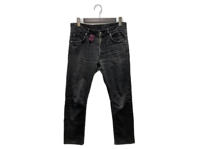 ***Pantaloni skinny in denim con ricamo sfera tascabile Vivienne Westwood Nero