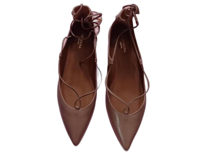 Aquazzura Ballerine Christy flat color biscotto Marrone chiaro