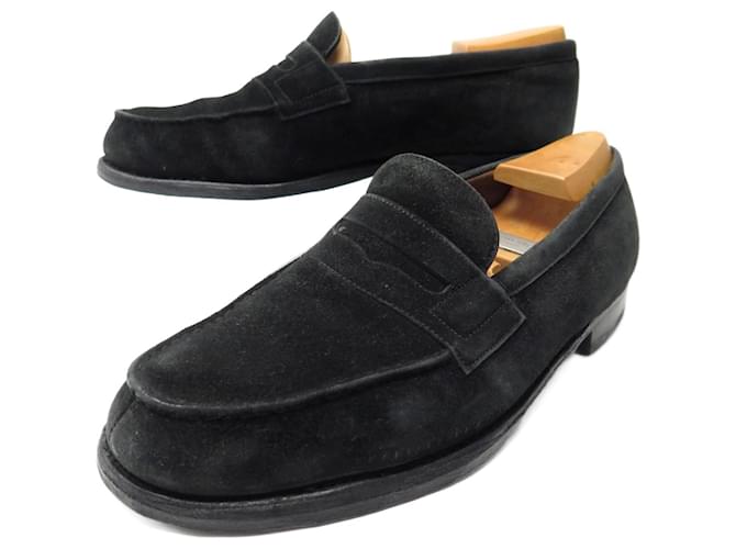 MOCASSINI JM WESTON 180 7C 41 SCARPE IN CAMOSCIO NERO