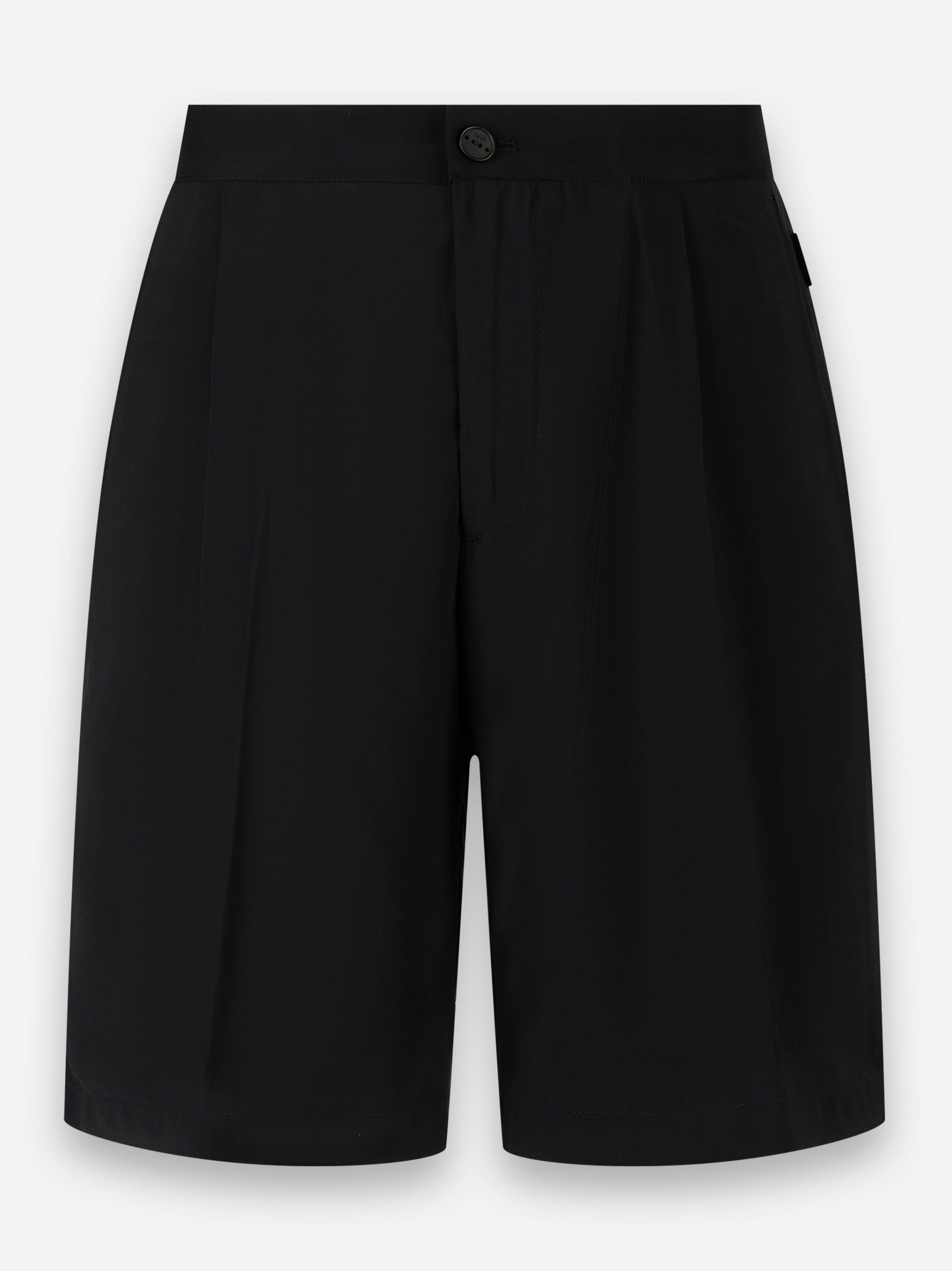 Shorts in viscosa Nero
