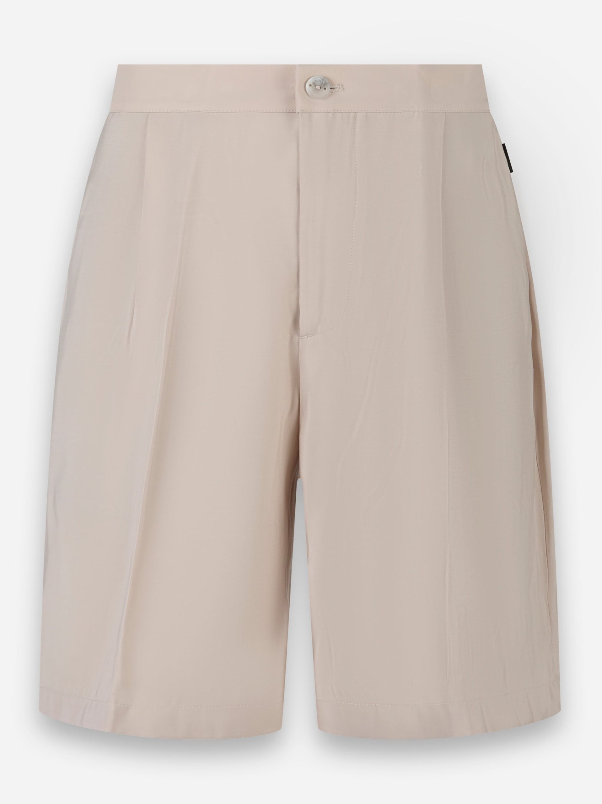Shorts in viscosa Beige