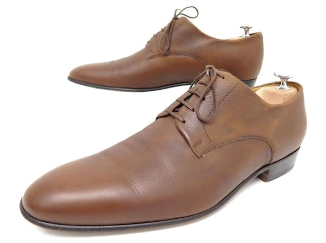 SCARPE JM WESTON 427 Derby 7.5D 41.5 scarpe in pelle marrone