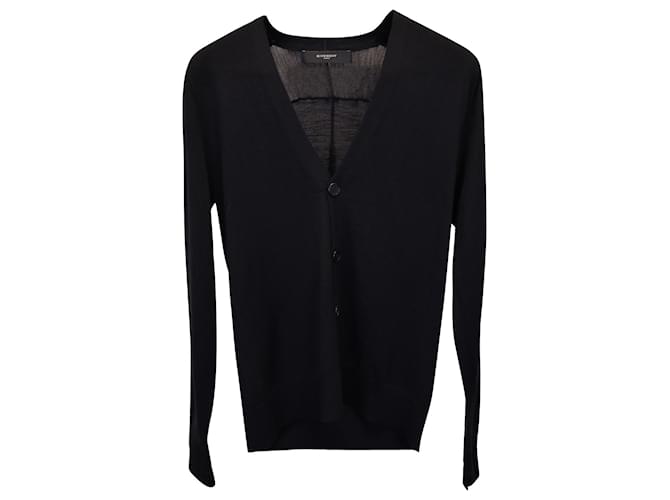 Cardigan con bottoni Givenchy in lana nera Nero