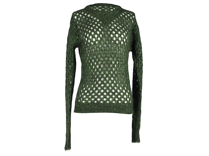 Maglione Isabel Marant a maglia aperta in lana verde