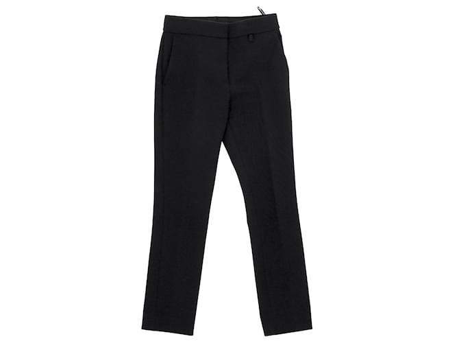 Pantaloni a Sigaretta di Givenchy in Viscosa Nera Nero