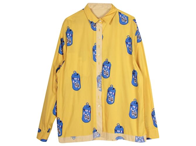 Camicia Jacquemus La Chemise Simon in cotone giallo