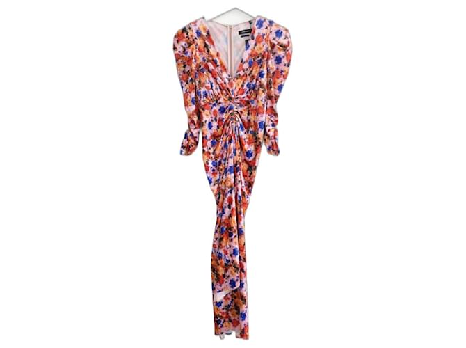 Abito Isabel Marant Gilalbi in velluto floreale Multicolore