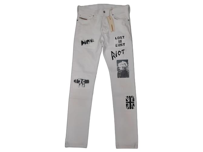 Diesel Pantaloni Bianco sporco