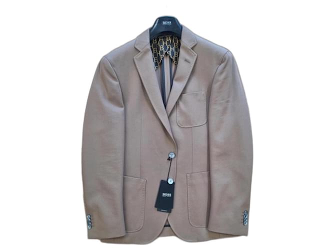 Giacca Hugo Boss FR 48 Nuova edizione BOSS NERO Marrone Beige