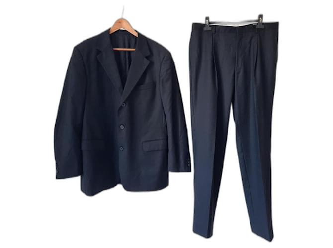 Gianni Versace Couture abito vintage da uomo in lana nero