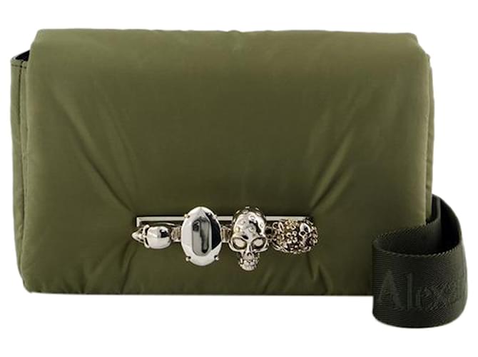 Nuova tracolla Knuckle Bum - Alexander McQueen - Nylon - Cachi Verde