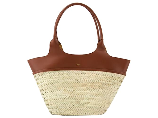 Apc Borsa a tracolla Panier Tangeri - A.P.C. - Pelle - Nocciola Marrone