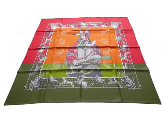 sciarpa Hermès quadrata nuova doppia faccia in vendita X Multicolore