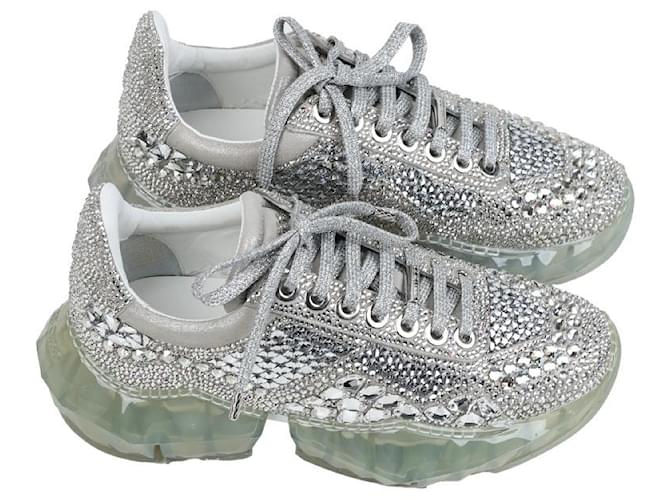 Jimmy Choo Sneakers Argento