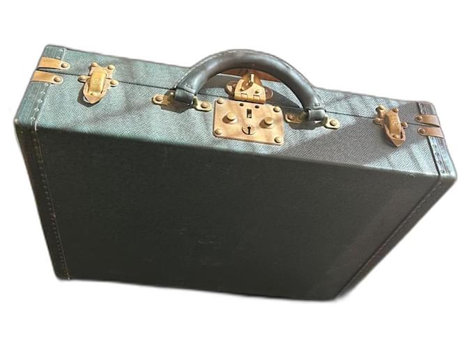 Valigetta Louis Vuitton "President" Verde scuro