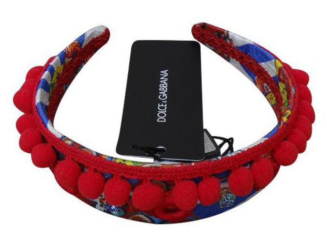 Dolce & Gabbana Accessori per capelli Rosso Blu Multicolore