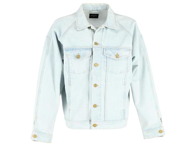 Giacca in denim Fear of God in cotone azzurro Blu Blu chiaro