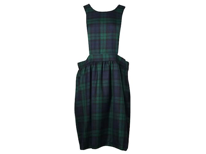 Comme Des Garcons CDG vestito a scacchi verde