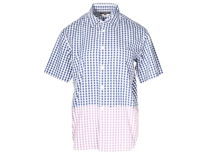 Comme Des Garcons Camicia Comme Des Garçons a maniche corte a quadri in cotone Blu