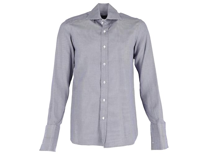 Camicia elegante Tom Ford in cotone blu