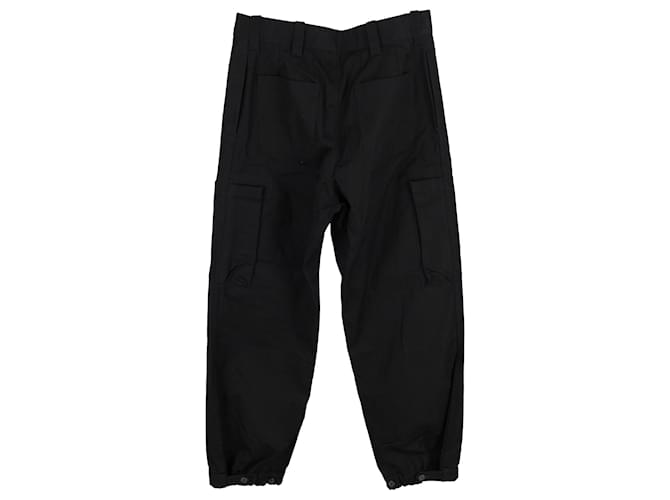 Pantaloni cargo Alexander McQueen in cotone nero