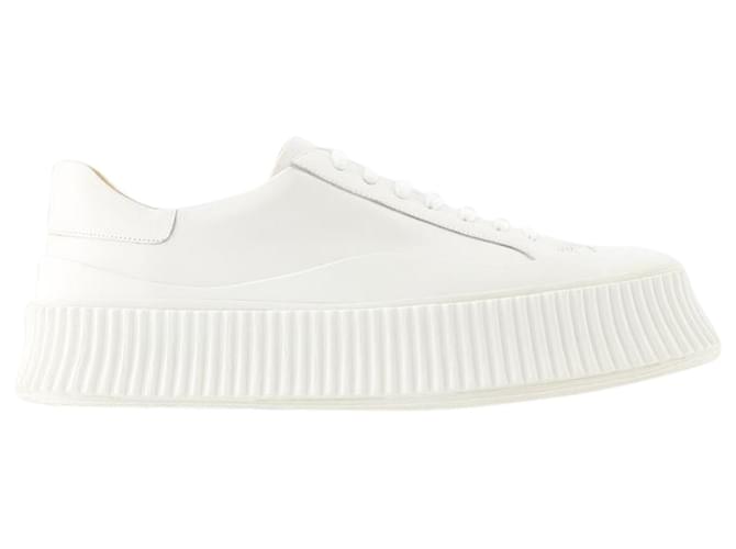 Scarpe da ginnastica - Jil Sander - Pelle - Beige Bianco