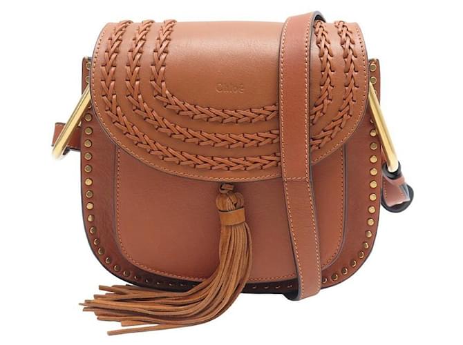 Chloé BORSA A MANO PICCOLA CHLOE HUDSON WHIPSTITCH BORSA A MANO IN PELLE CAMMELLO