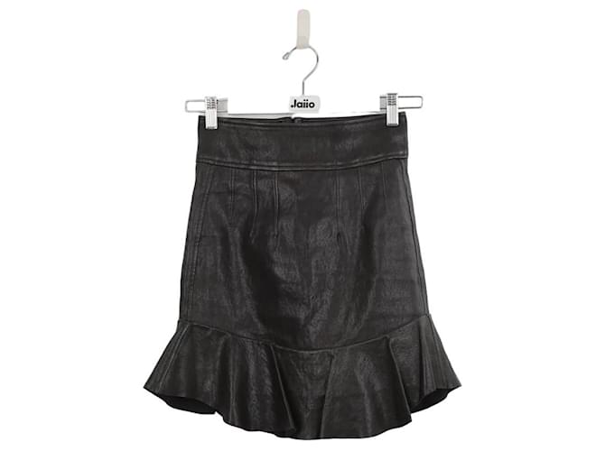 Isabel Marant minigonna in pelle Nero