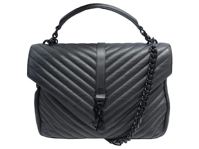 Yves Saint Laurent BORSA A MANO GRANDE SAINT LAURENT COLLEGE 392738 BORSA A MANO Nero